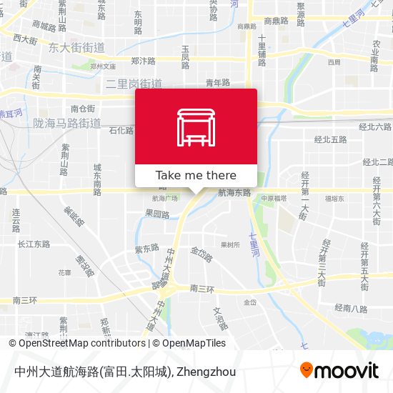 中州大道航海路(富田.太阳城) map