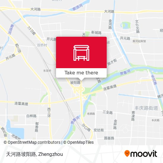 天河路坡阳路 map