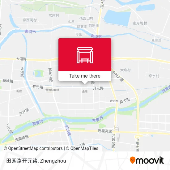 田园路开元路 map