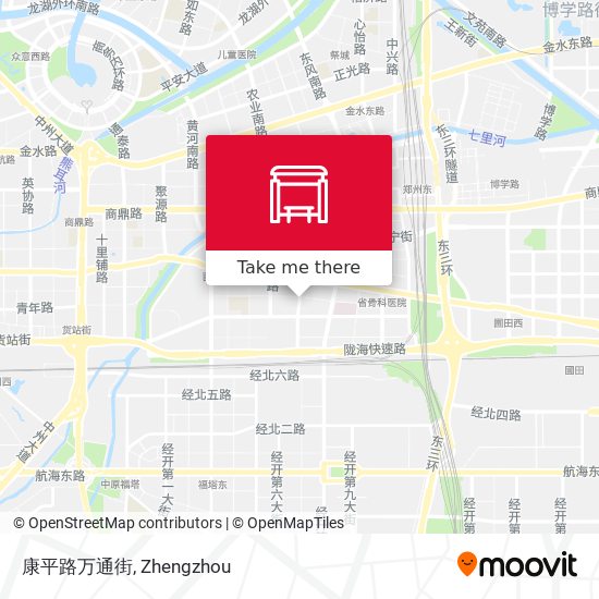 康平路万通街 map