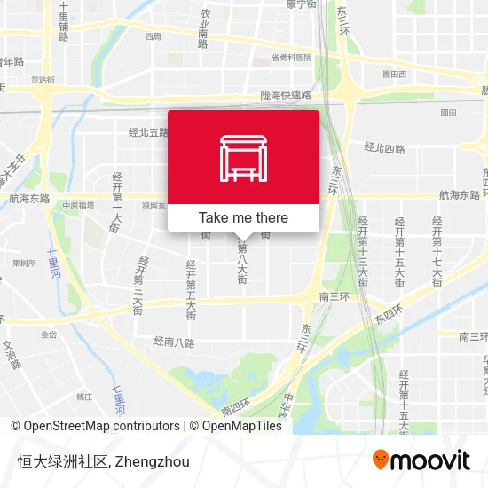 恒大绿洲社区 map