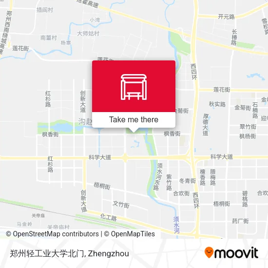 郑州轻工业大学北门 map