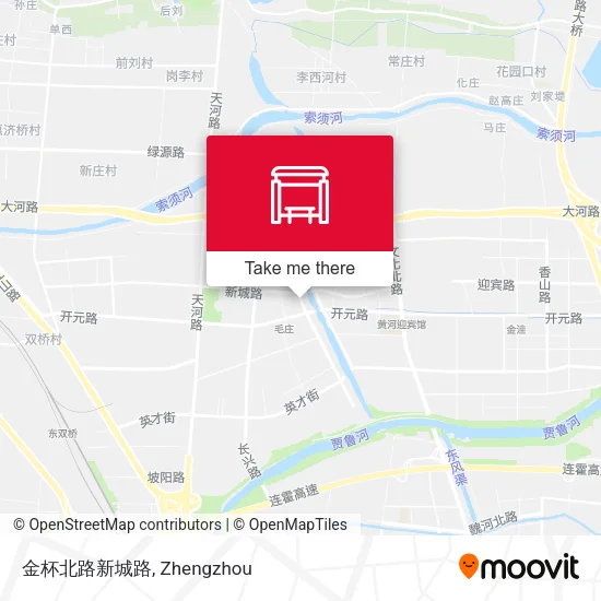 金杯北路新城路 map