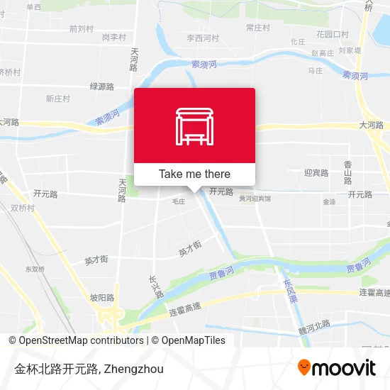 金杯北路开元路 map