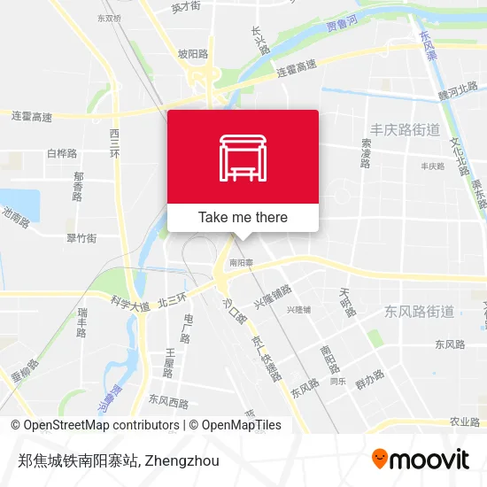 郑焦城铁南阳寨站 map