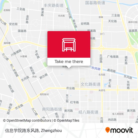 信息学院路东风路 map