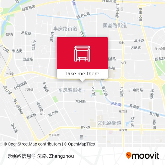 博颂路信息学院路 map