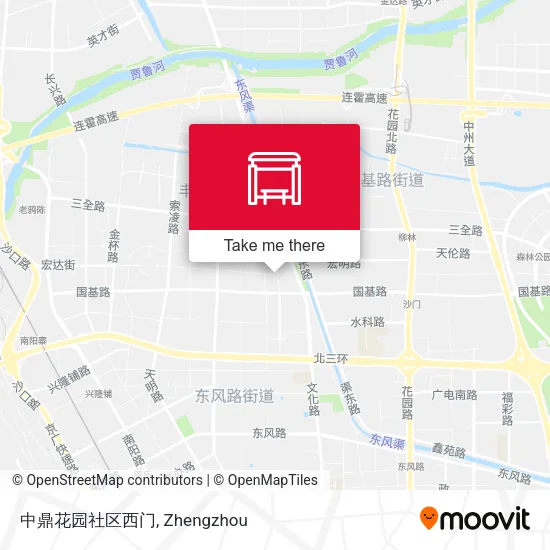 中鼎花园社区西门 map