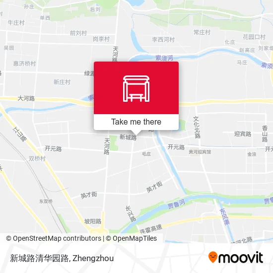 新城路清华园路 map