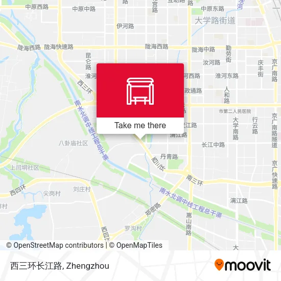 西三环长江路 map