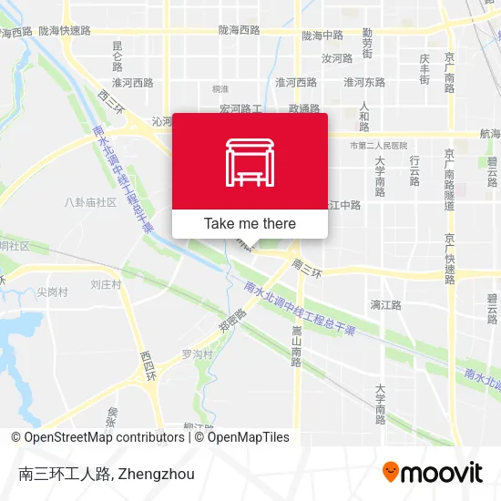 南三环工人路 map