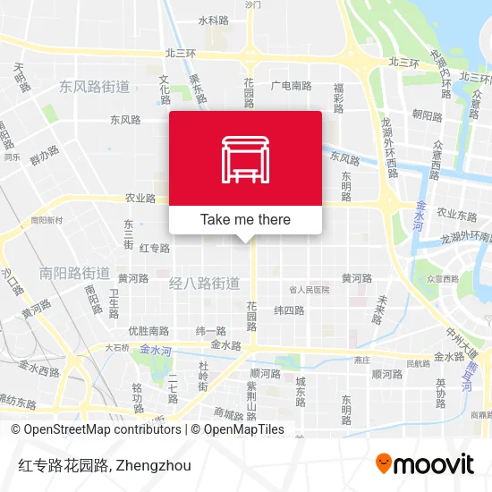 红专路花园路 map