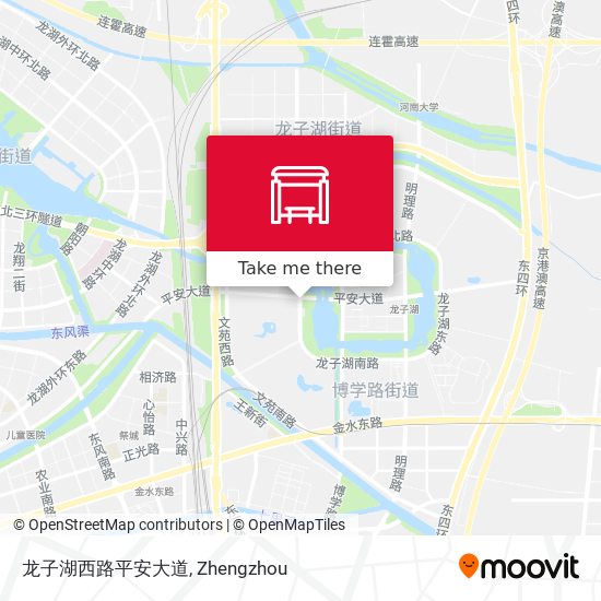龙子湖西路平安大道 map