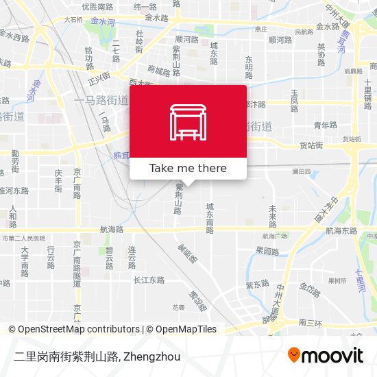 二里岗南街紫荆山路 map