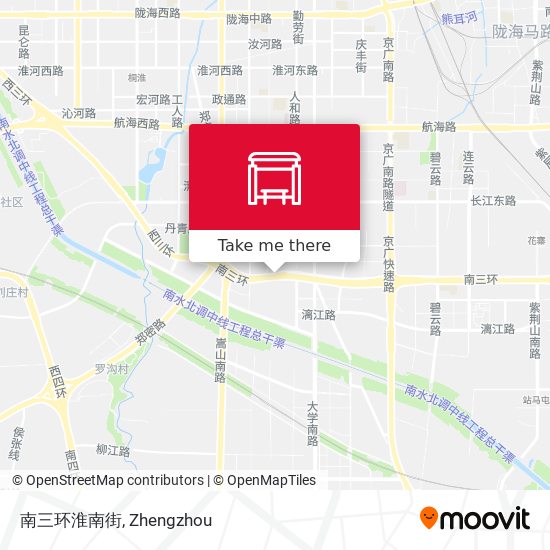 南三环淮南街 map