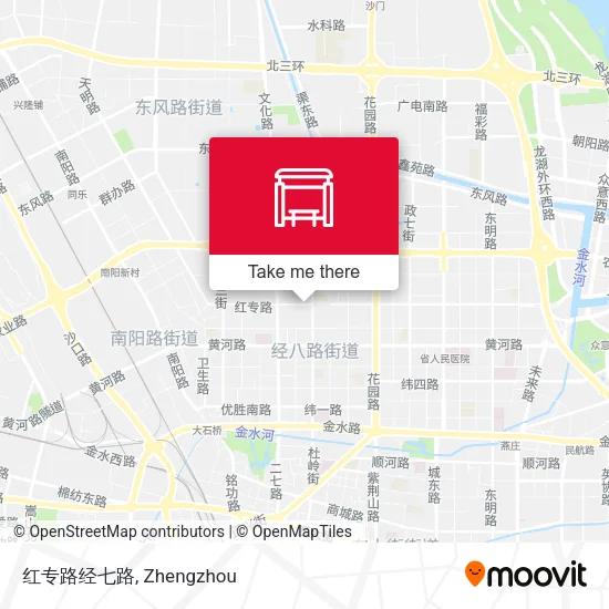 红专路经七路 map