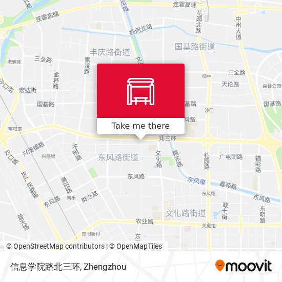 信息学院路北三环 map
