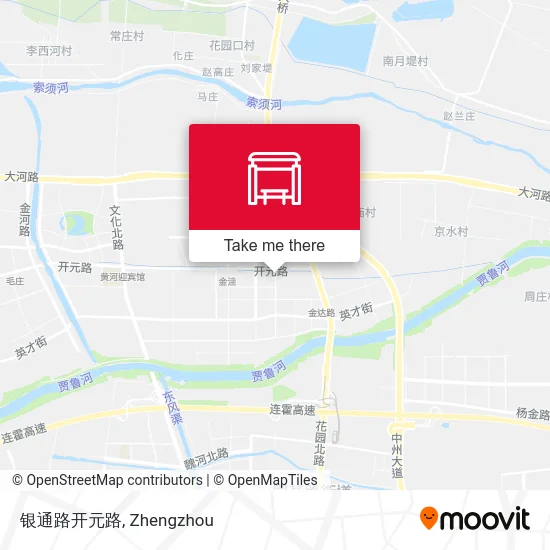 银通路开元路 map