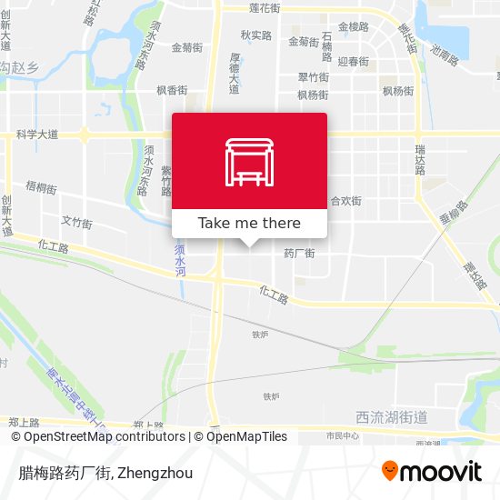 腊梅路药厂街 map