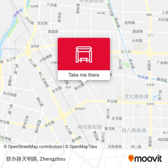 群办路天明路 map