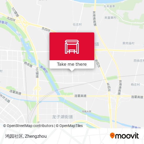 鸿园社区 map