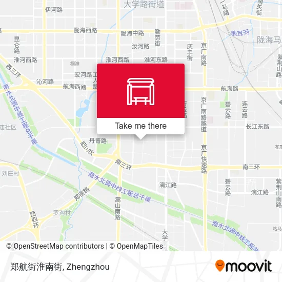郑航街淮南街 map