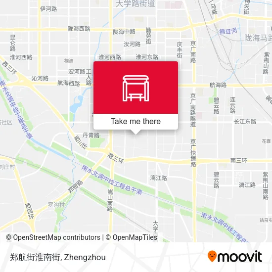 郑航街淮南街 map