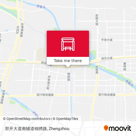 郑开大道南辅道锦绣路 map