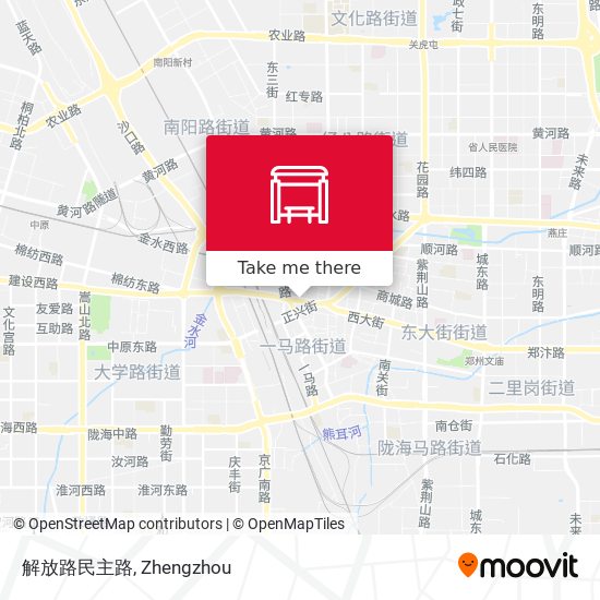 解放路民主路 map