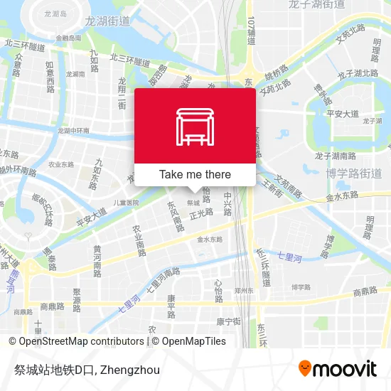 祭城站地铁D口 map