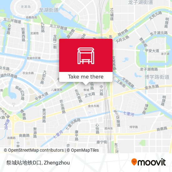 祭城站地铁D口 map