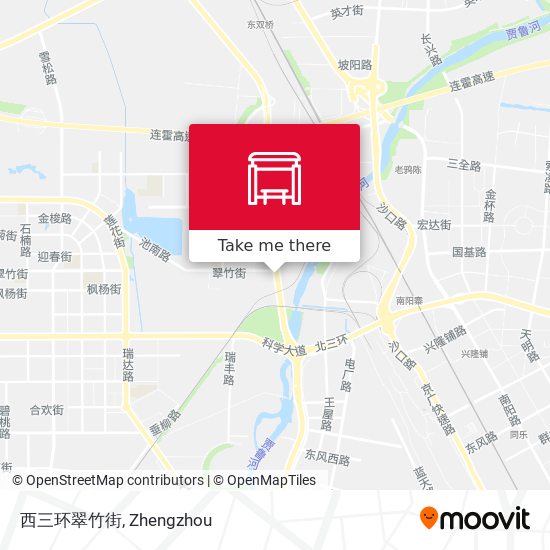 西三环翠竹街 map