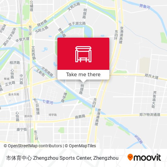 市体育中心 Zhengzhou Sports Center map