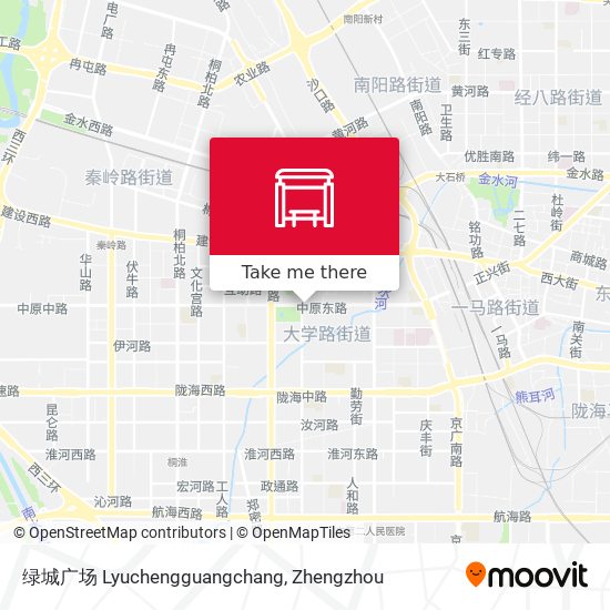 绿城广场 Lyuchengguangchang map