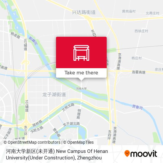 河南大学新区(未开通) New Campus Of Henan University(Under Construction) map