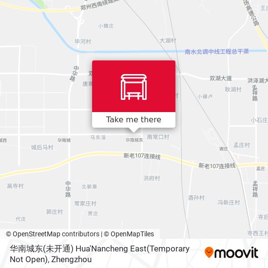 华南城东(未开通) Hua'Nancheng East(Temporary Not Open) map
