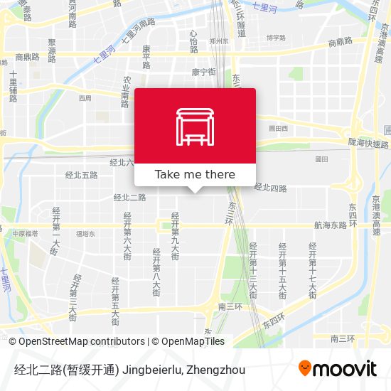 经北二路(暂缓开通) Jingbeierlu map