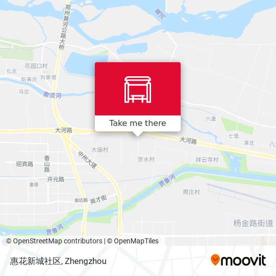 惠花新城社区 map