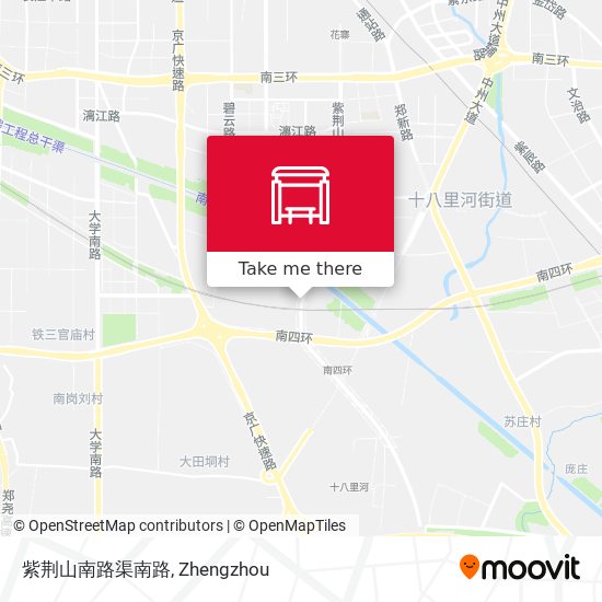 紫荆山南路渠南路 map
