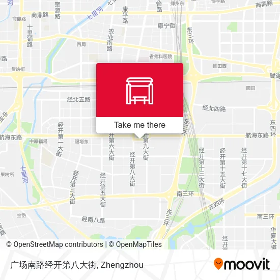 广场南路经开第八大街 map