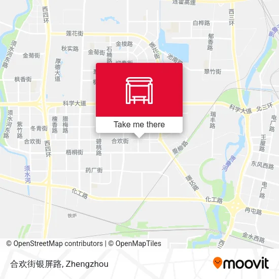 合欢街银屏路 map