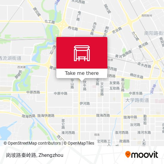 岗坡路秦岭路 map