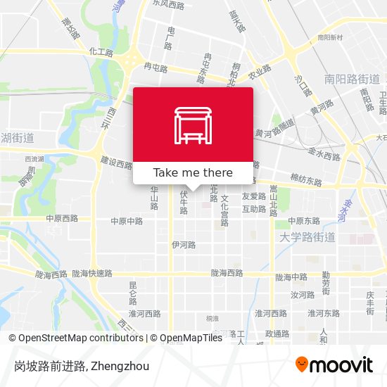 岗坡路前进路 map