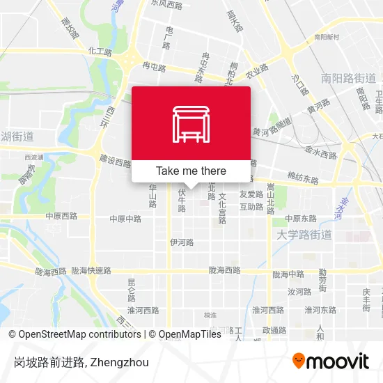 岗坡路前进路 map