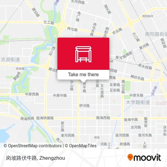 岗坡路伏牛路 map