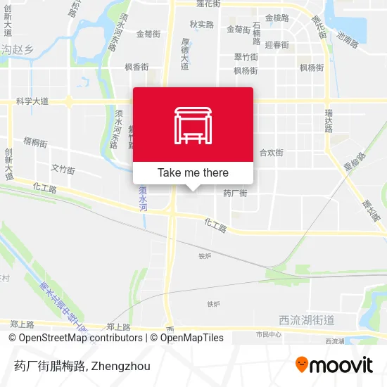 药厂街腊梅路 map