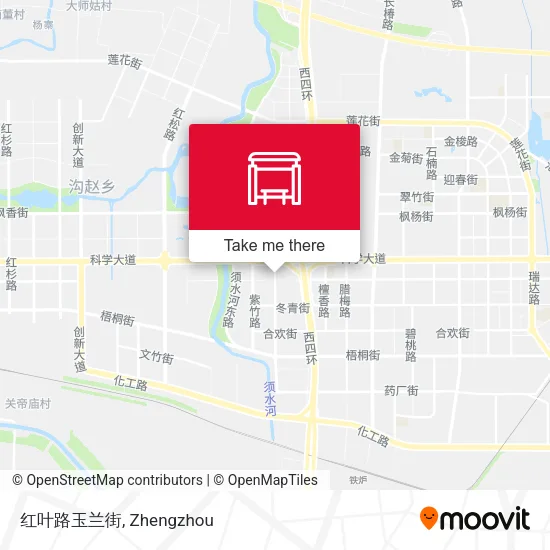 红叶路玉兰街 map