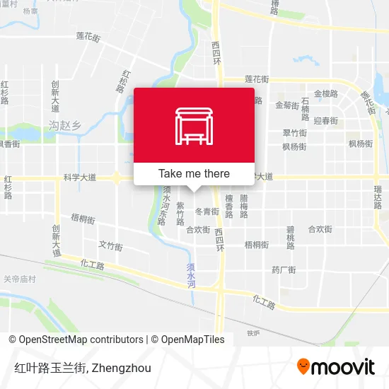 红叶路玉兰街 map