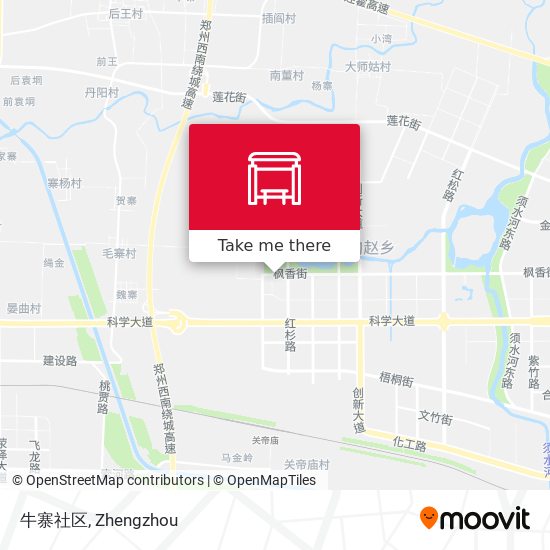 牛寨社区 map