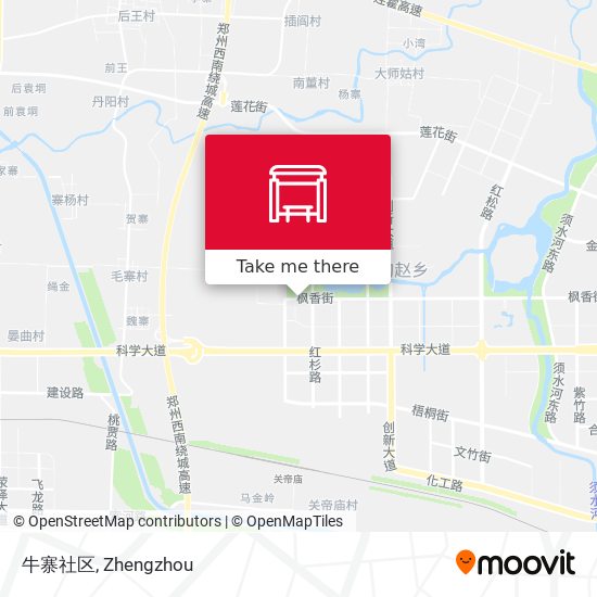 牛寨社区 map
